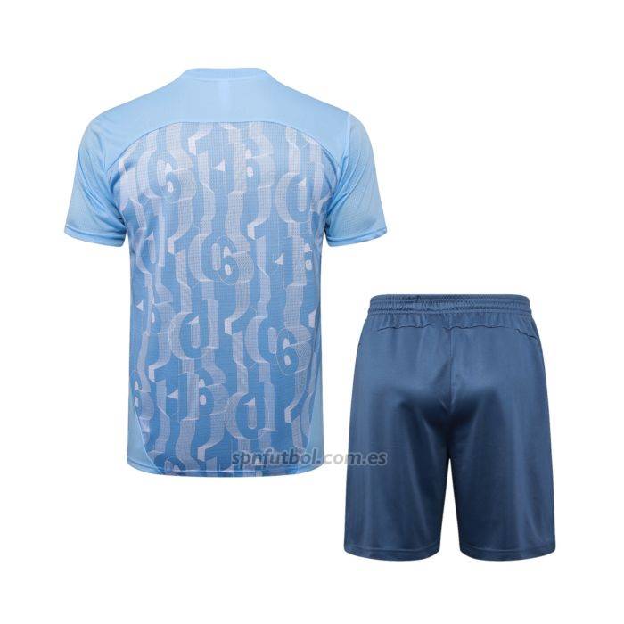 Chandal del Manchester City Manga Corta 2024-2025 Azul - Pantalon Corto